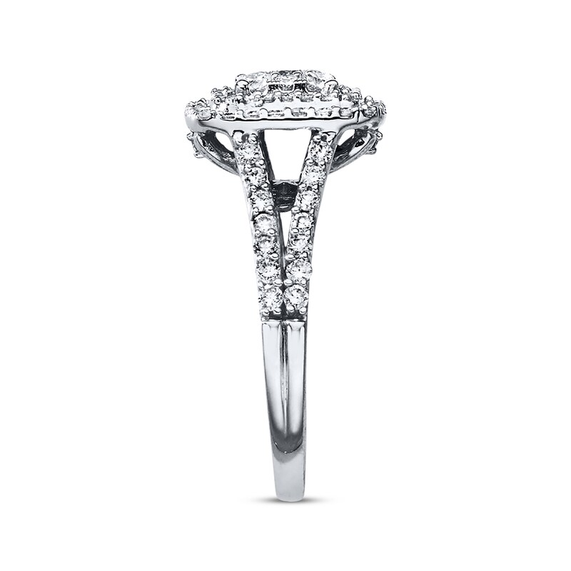 Main Image 2 of Previously Owned Diamond Engagement Ring 1 ct tw Round-cut 14K White Gold - Size 4.25