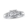 Thumbnail Image 1 of Previously Owned Infinity Engagement Ring 1/2 ct tw Diamonds 10K White Gold - Size 4.75
