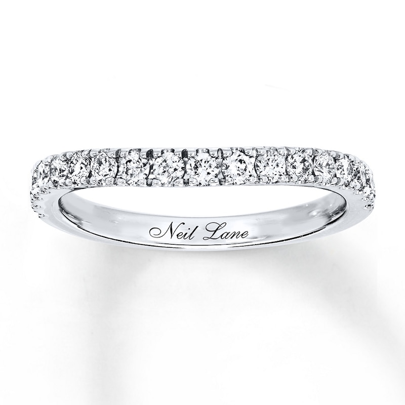 Previously Owned Neil Lane Wedding Band 1/2 ct tw Diamonds 14K White Gold - Size 4