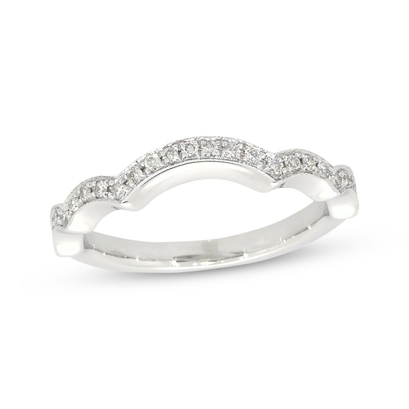 Main Image 1 of Previously Owned Neil Lane Bridal Wedding Band 1/3 ct tw Round-cut Diamonds 14K White Gold - Size 4.5