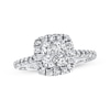 Thumbnail Image 1 of Previously Owned Diamond Engagement Ring 1 ct tw Princess-cut 14K White Gold Size 4.75