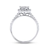 Thumbnail Image 3 of Previously Owned Diamond Engagement Ring 1 ct tw Princess-cut 14K White Gold Size 4.75