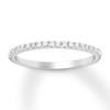 Thumbnail Image 0 of Previously Owned Diamond Wedding Band 1/6 ct tw Round-cut 10K White Gold - Size 4.75