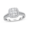 Thumbnail Image 0 of Previously Owned Diamond Engagement Ring 5/8 ct tw Round/Baguette 14K White Gold - Size 9.5