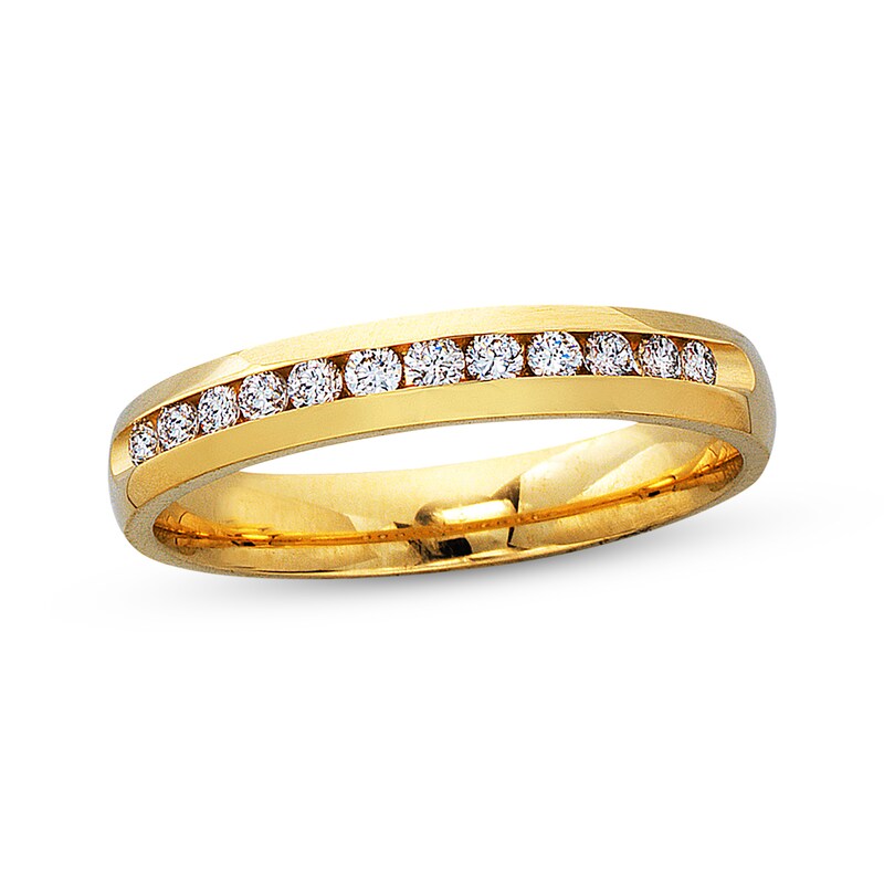 Main Image 1 of Previously Owned Diamond Anniversary Band 1/4 ct tw Round-cut 14K Yellow Gold Size 4