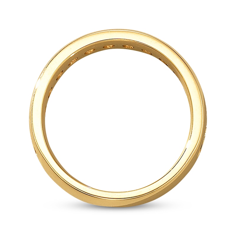 Main Image 3 of Previously Owned Diamond Anniversary Band 1 ct tw Round-cut 14K Yellow Gold Size 10.25