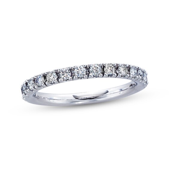 Previously Owned Diamond Anniversary Band 1/2 ct tw Round-cut 14K White Gold Size 4