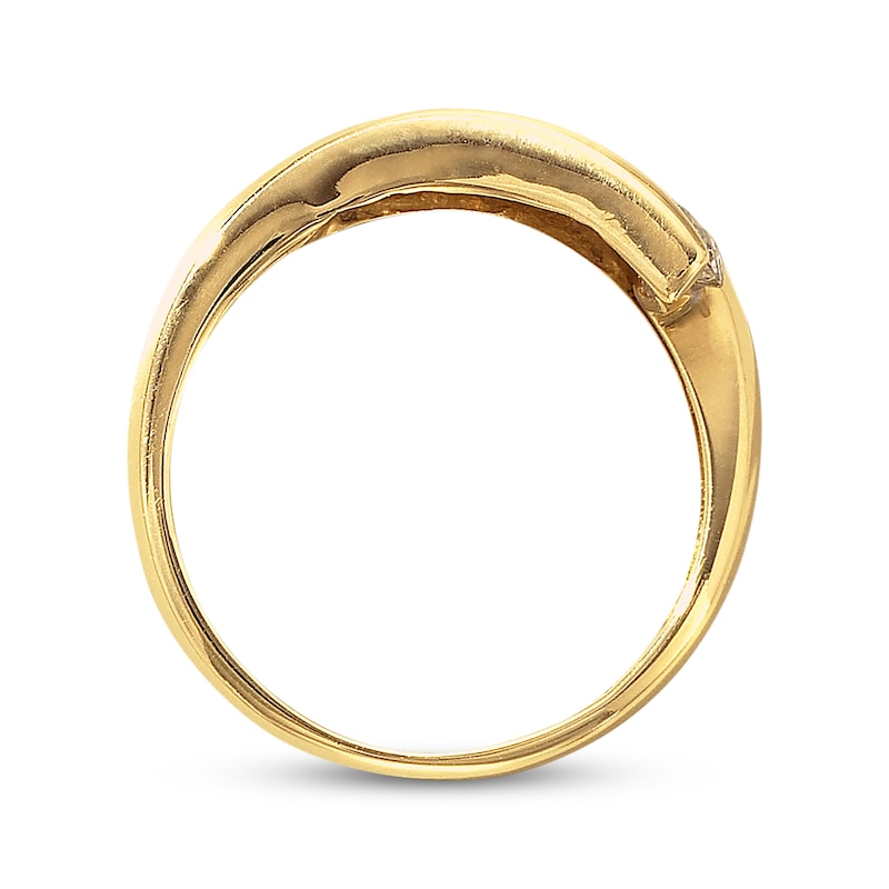 Main Image 3 of Previously Owned Wedding Ring 1 ct tw Round-cut 14K Yellow Gold Size 9.75