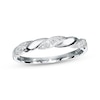 Thumbnail Image 1 of Previously Owned Diamond Anniversary Ring 1/20 ct tw Round-cut 10K White Gold Size 4