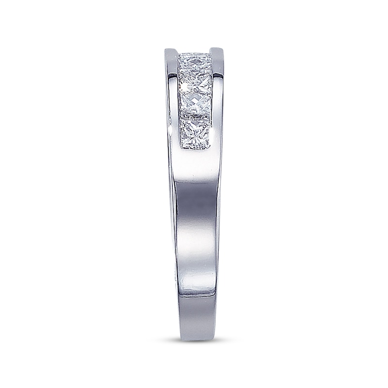 Main Image 2 of Previously Owned Diamond Anniversary Band 1 ct tw Princess-Cut 14K White Gold Size 4.25