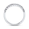 Thumbnail Image 3 of Previously Owned Diamond Anniversary Band 1/4 ct tw Round-Cut 10K White Gold - Size 10.5