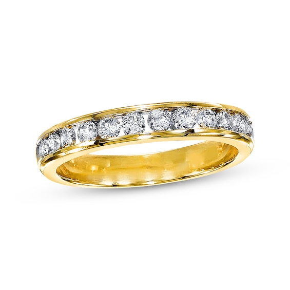 Previously Owned Diamond Band 1/2 ct tw Round-Cut 14K Yellow Gold Size 9.5