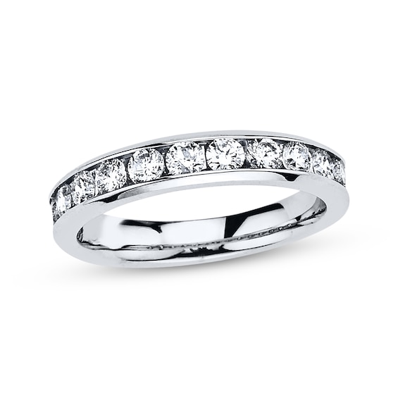 Previously Owned Diamond Anniversary Band 1 ct tw Round-Cut 10K White Gold Size 4.75