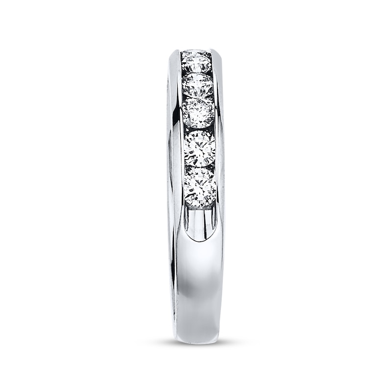 Main Image 2 of Previously Owned Diamond Anniversary Band 1 ct tw Round-Cut 10K White Gold - Size 4.75