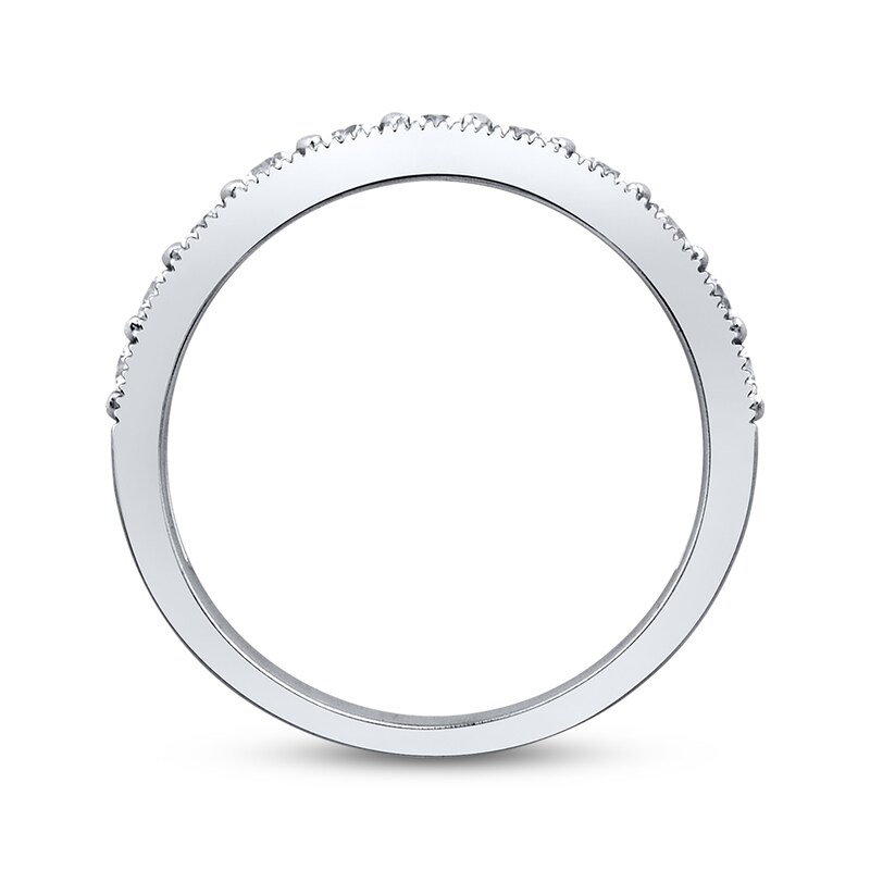 Main Image 3 of Previously Owned Anniversary Band 1/2 ct tw Round-Cut Diamonds 10K White Gold Size 9.75