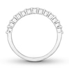 Thumbnail Image 1 of Previously Owned Diamond Anniversary Band 1/3 ct tw Round-cut 10K White Gold - Size 4.5