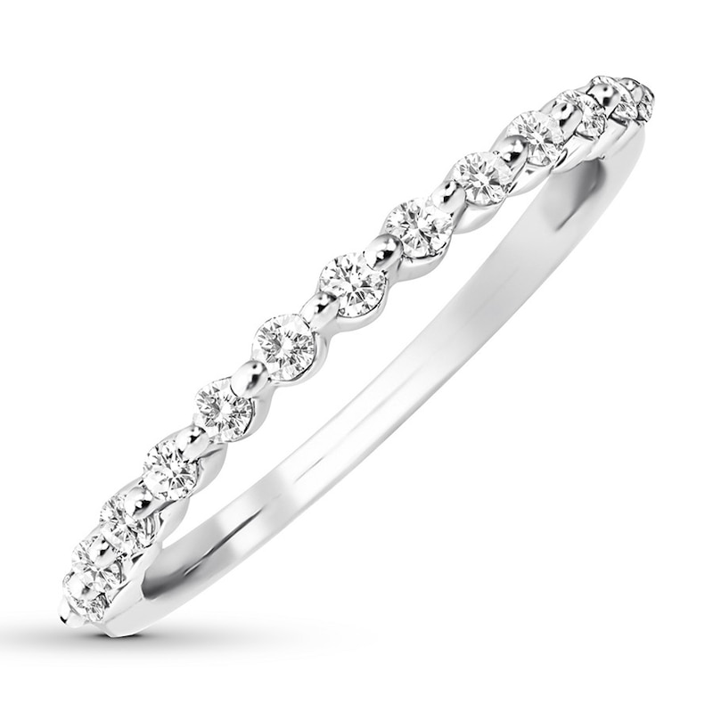 Previously Owned Diamond Anniversary Band 1/3 ct tw Round-cut 10K White Gold - Size 4.5