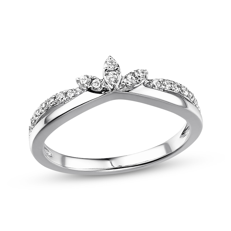 Main Image 1 of Previously Owned Diamond Anniversary Band 1/4 ct tw Round-cut 10K White Gold Size 9.75