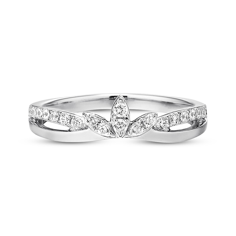 Main Image 4 of Previously Owned Diamond Anniversary Band 1/4 ct tw Round-cut 10K White Gold Size 9.75
