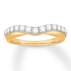 Thumbnail Image 1 of Previously Owned Diamond Contour Ring 1/2 carat tw Round 14K Yellow Gold Size 9.5