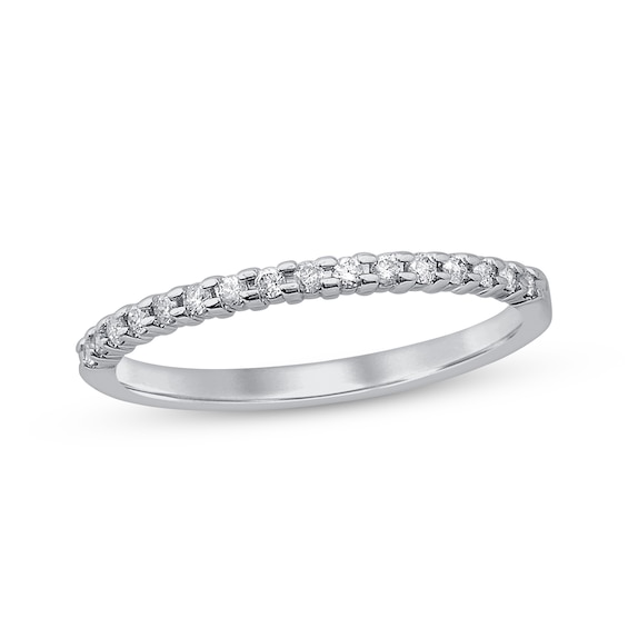 Previously Owned Diamond Anniversary Ring 1/6 ct tw Round-Cut 10K White Gold Size 4