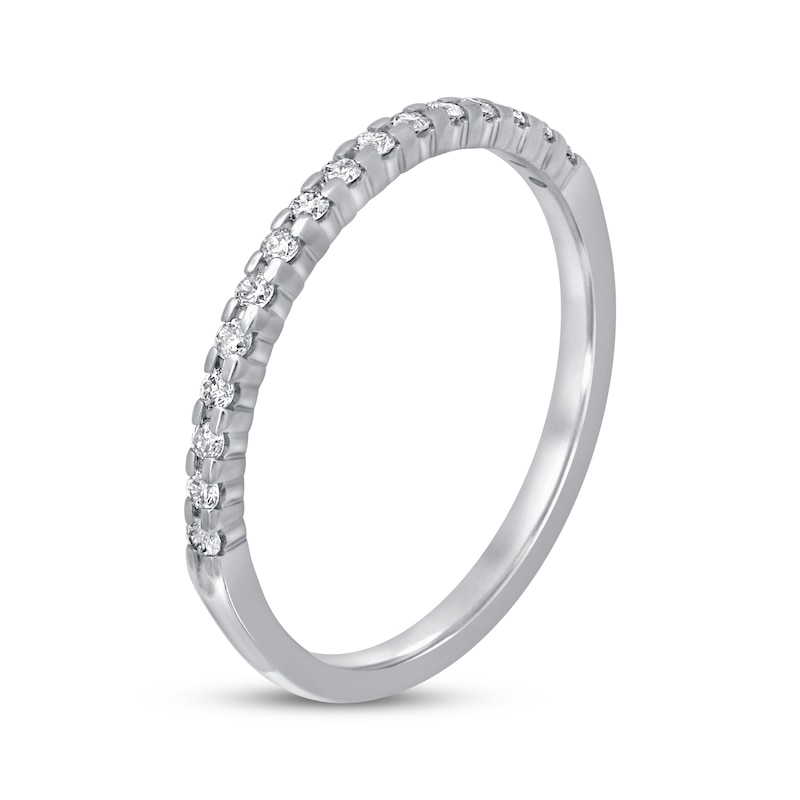 Main Image 2 of Previously Owned Diamond Anniversary Ring 1/6 ct tw Round-Cut 10K White Gold - Size 4