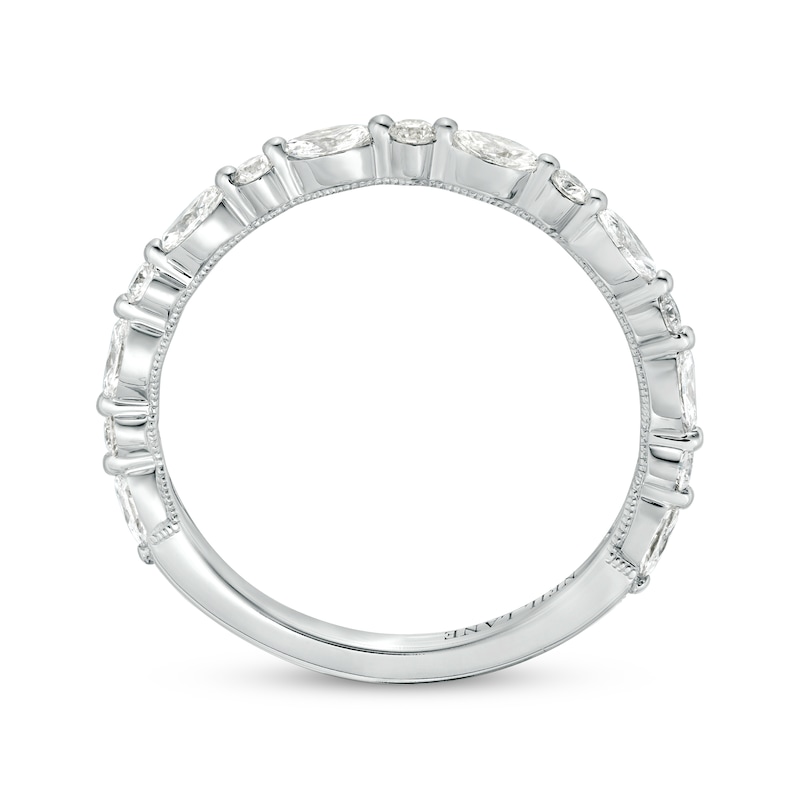 Previously Owned Neil Lane Premiere Diamond Anniversary Ring 1/2 ct tw Round & Marquise 14K White Gold - Size 10.5