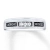 Thumbnail Image 1 of Previously Owned Men's Wedding Band 1/4 ct tw Diamonds 10K White Gold Size 10