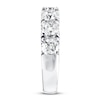 Thumbnail Image 3 of Previously Owned Leo Diamond Band 3 ct tw Round-cut 14K White Gold - Size 9.5