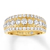 Thumbnail Image 1 of Previously Owned Leo Diamond Band 1-1/5 ct tw Round-cut 14K Yellow Gold Size 11.5