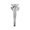 Thumbnail Image 2 of Previously Owned Diamond Engagement Ring 3/4 ct tw Marquise & Round-cut 14K White Gold - Size 4.75