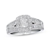 Thumbnail Image 1 of Previously Owned Neil Lane Engagement Ring 1-1/5 ct tw Cushion, Princess & Round-cut 14K White Gold Size 4.75