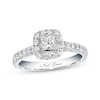 Thumbnail Image 0 of Previously Owned Neil Lane Engagement Ring 7/8 ct tw Princess & Round-cut Diamonds 14K White Gold - Size 3.5