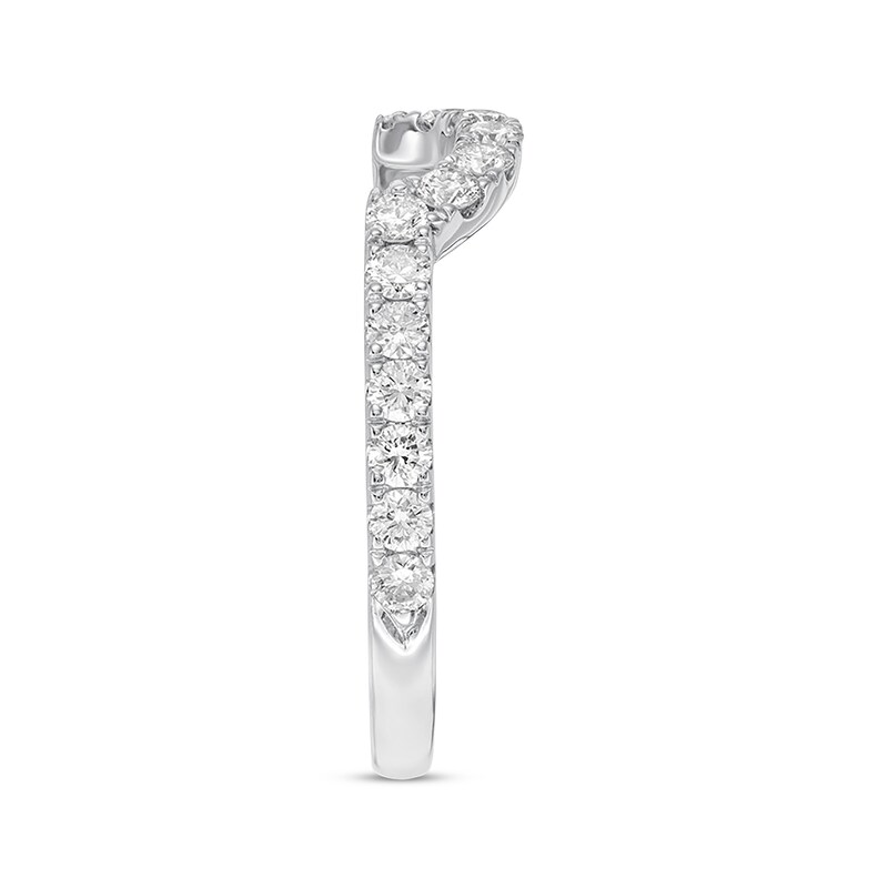Main Image 2 of Previously Owned Neil Lane Wedding Band 1/2 ct tw Round-cut Diamonds 14K White Gold - Size 3.25
