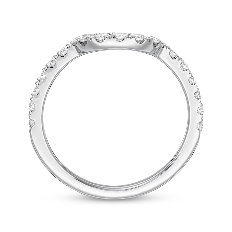 Main Image 3 of Previously Owned Neil Lane Wedding Band 1/2 ct tw Round-cut Diamonds 14K White Gold - Size 3.25