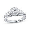 Thumbnail Image 1 of Previously Owned Diamond Engagement Ring 7/8 ct tw Round-cut 14K White Gold Size 2.75