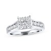 Thumbnail Image 1 of Previously Owned Diamond Engagement Ring 1 ct tw Round-cut 14K White Gold - Size 9.5