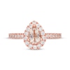 Thumbnail Image 3 of Previously Owned Neil Lane Morganite Engagement Ring 5/8 ct tw Pear & Round-cut 14K Rose Gold Size 11