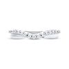 Thumbnail Image 4 of Previously Owned Diamond Wedding Band 1/4 ct tw Round-cut 14K White Gold - Size 4.75