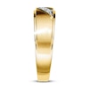 Thumbnail Image 3 of Previously Owned Men's 3-Stone Diamond Wedding Band 1/10 ct tw 10K Yellow Gold - Size 13
