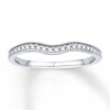 Thumbnail Image 1 of Previously Owned Diamond Wedding Band 1/10 ct tw Round-cut 10K White Gold Size 10.75