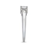 Previously Owned Three-stone Diamond Anniversary Ring Princess-cut 1 ct tw 14K White Gold/Platinum