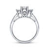 Thumbnail Image 3 of Previously Owned 3-Stone Diamond Ring 1-1/2 ct tw Princess-cut 14K White Gold Size 4.25