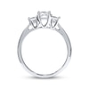 Thumbnail Image 2 of Previously Owned THE LEO Diamond 3-Stone Engagement Ring 1 ct tw Princess-cut 14K White Gold - Size 4.5