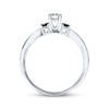 Previously Owned Black & White Diamond Engagement Ring 3/8 ct tw 10K White Gold