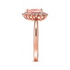 Thumbnail Image 1 of Previously Owned Morganite Engagement Ring 1/4 ct tw Diamonds 14K Rose Gold - Size 4