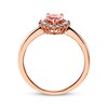 Thumbnail Image 2 of Previously Owned Morganite Engagement Ring 1/4 ct tw Diamonds 14K Rose Gold - Size 4