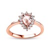 Thumbnail Image 3 of Previously Owned Morganite Engagement Ring 1/4 ct tw Diamonds 14K Rose Gold - Size 4