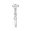 Thumbnail Image 2 of Previously Owned Diamond Engagement Ring 7/8 ct tw Round & Baguette 14K White Gold - Size 4