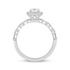 Thumbnail Image 3 of Previously Owned Diamond Engagement Ring 7/8 ct tw Round & Baguette 14K White Gold - Size 4